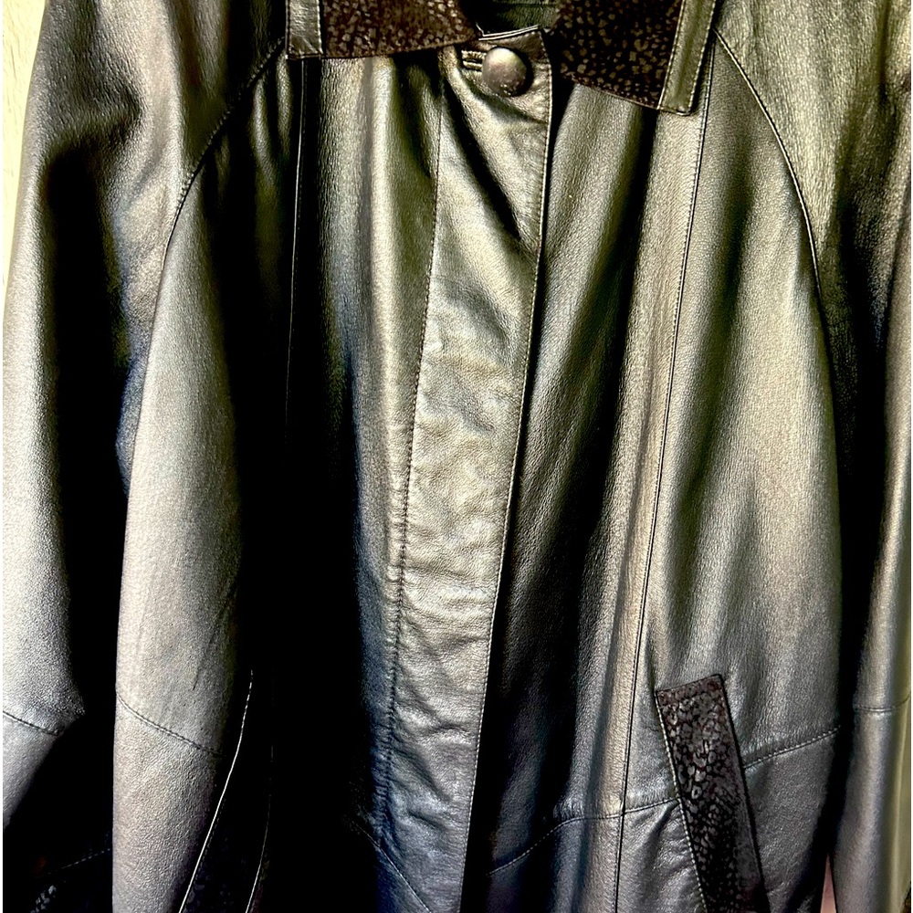 Vintage 90s Preston & York Soft Black Leather
